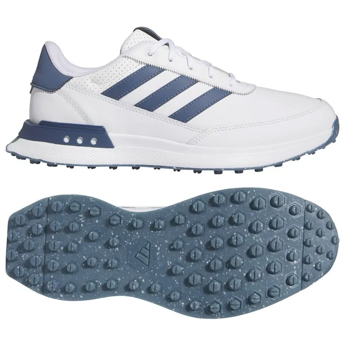 Chaussures sans crampons adidas S2G SL Leather 24 White Collegiate Navy Silver Metal