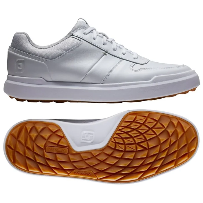Chaussures sans crampons Footjoy Contour Casual White White Grey