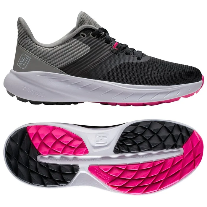 Chaussures sans crampons Footjoy Flex Women Black Grey White