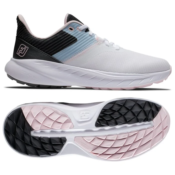 Chaussures sans crampons Footjoy Flex Women White Black Pink