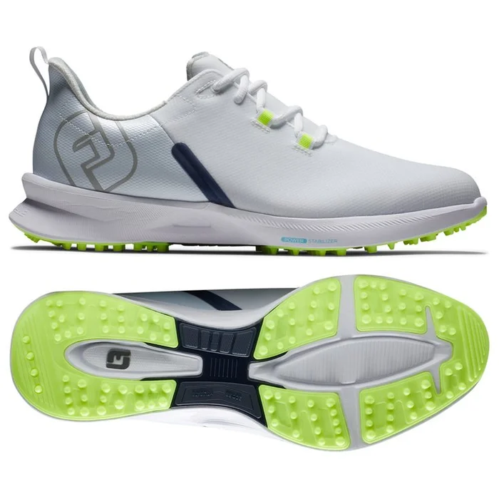 Chaussures sans crampons Footjoy Fuel Sport White Navy Green