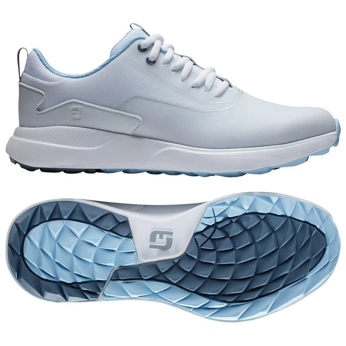 Chaussures sans crampons Footjoy Performa Women White Grey Blue