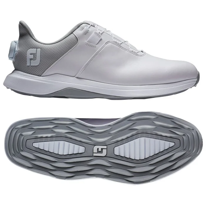 Chaussures sans crampons Footjoy Prolite Boa White Grey