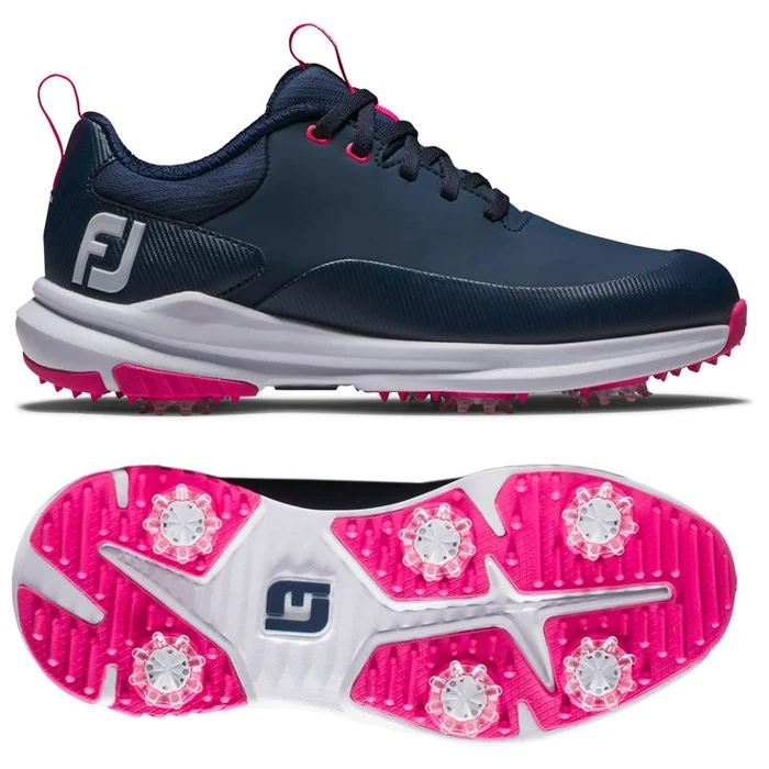 Chaussures sans crampons Footjoy Women’s Tour Rival Navy White Pink