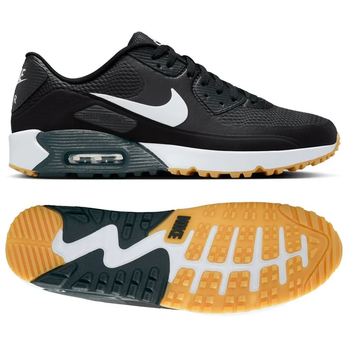 Chaussures sans crampons Nike Air Max 90 G Black White