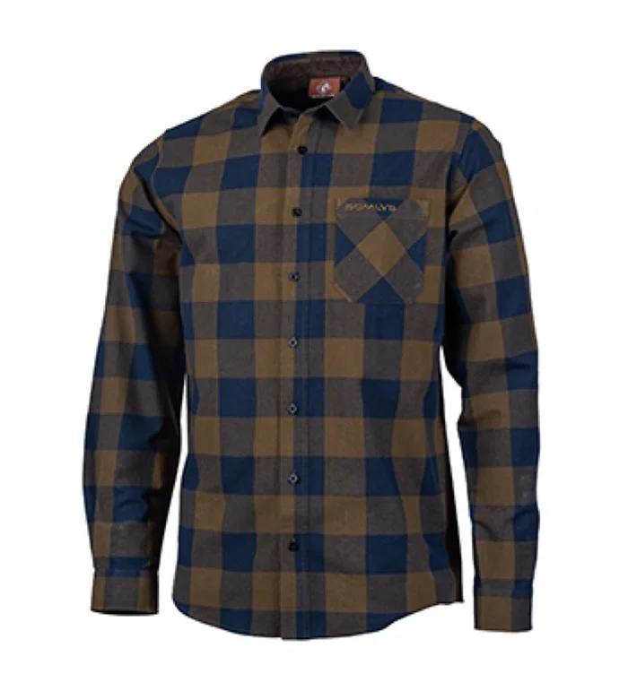 Chemise 100% coton carreaux vert Somlys