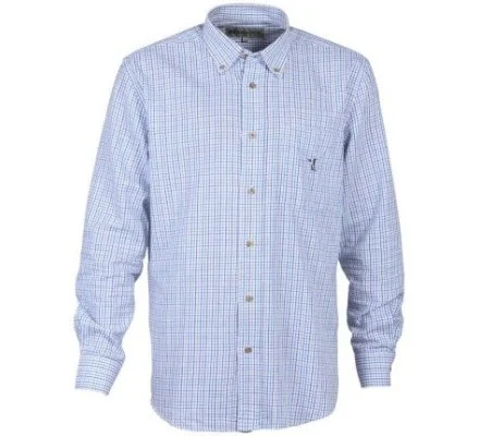 Chemise à manches longues bleue Percussion