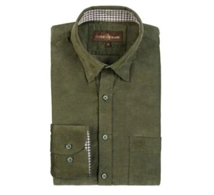 Chemise à manches longues Olive kaki Club Interchasse