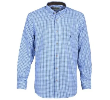Chemise à manches longues Tradition bleue Percussion
