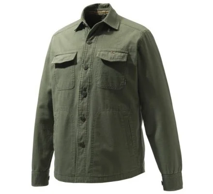 Chemise BERETTA à manches longues Heavy Overshirt kaki