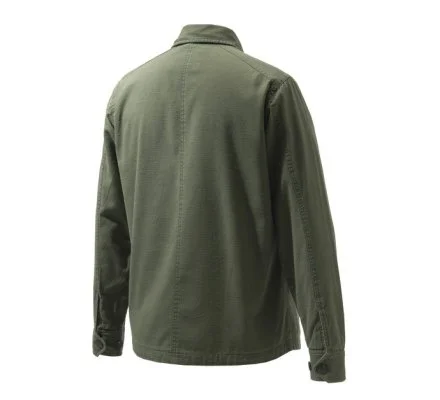 Chemise BERETTA à manches longues Heavy Overshirt kaki – Image 2