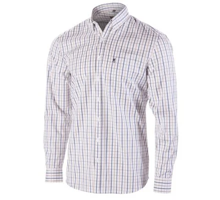 Chemise BROWNING James marron à manches longues