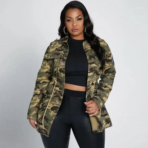 Chemise femme imprimé militaire