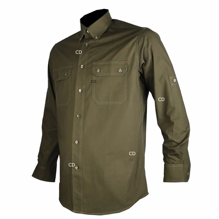 Chemise Homme Somlys 500 Ripstop Kaki