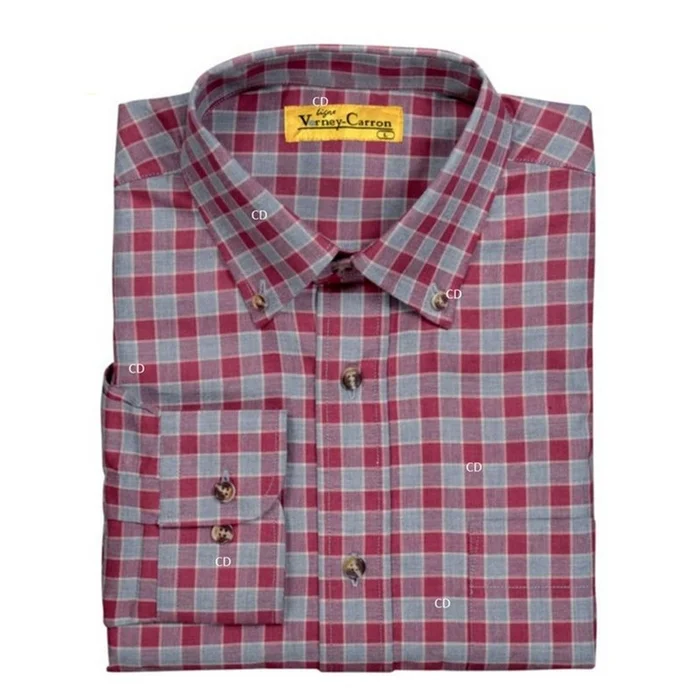 Chemise Homme Verney Carron Vernon Gris /Rouge