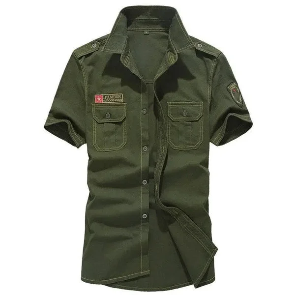 Chemise militaire bleu marine