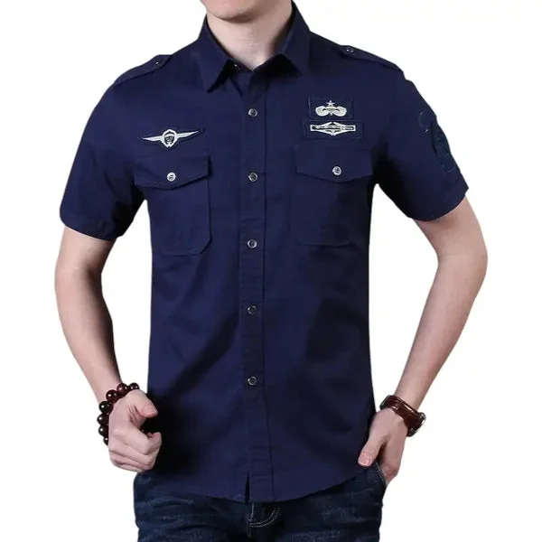 Chemise militaire pour homme surplus