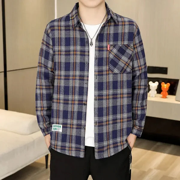 CHEMISE MILITAIRE STYLE ÉCOSSAIS