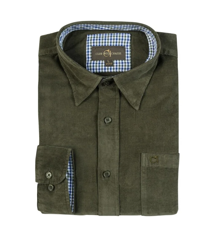 Chemise olive Club Interchasse