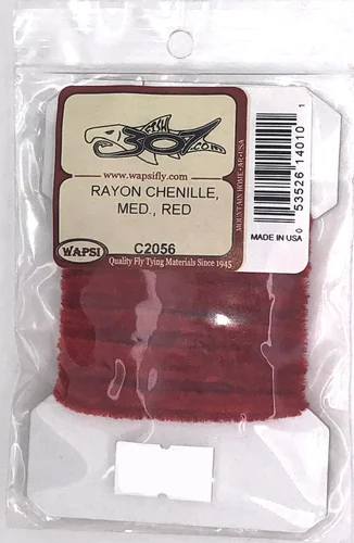 Chenille de rayonne moyenne Wapsi – Rouge