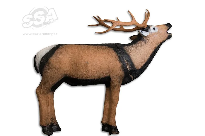 CIBLE 3D CERF ROUGE