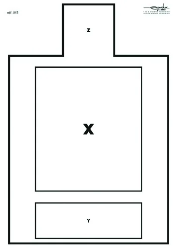 Cible gravolux M1 g0520 – 50×70 cm – carton – par 100
