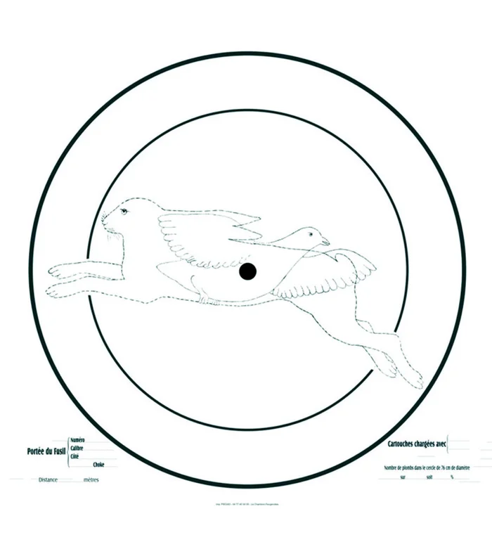 Cibles d&rsquo;essai spéciales fusil 90×90 cm