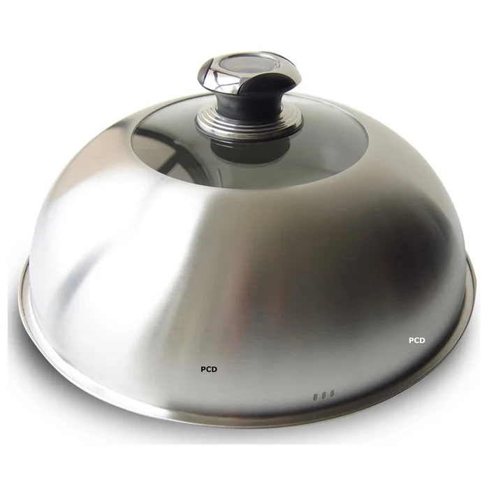 Cloche De Cuisson Vitrée Le Marquier En Inox Avec Thermomètre