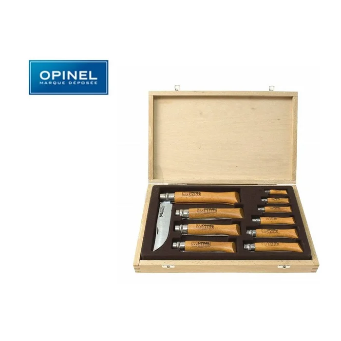 COFFRET COLLECTION 10 COUTEAUX OPINEL