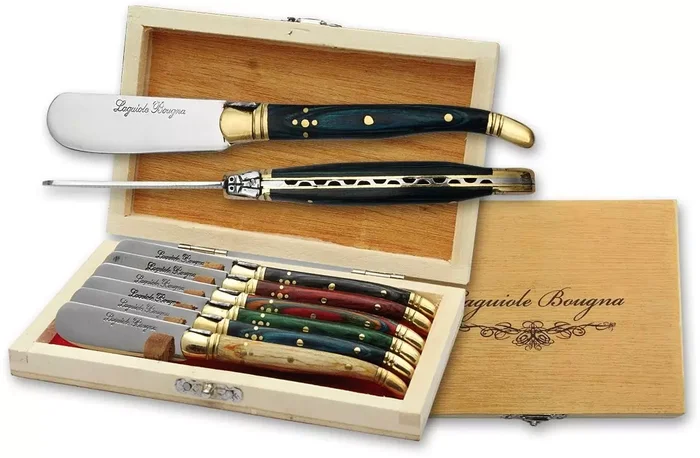 Coffret LAGUIOLE 6 couteaux à beurre 14,5cm – couteau compact