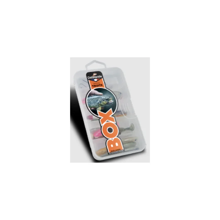 Coffret Leurres Souples Delalande Special Truite