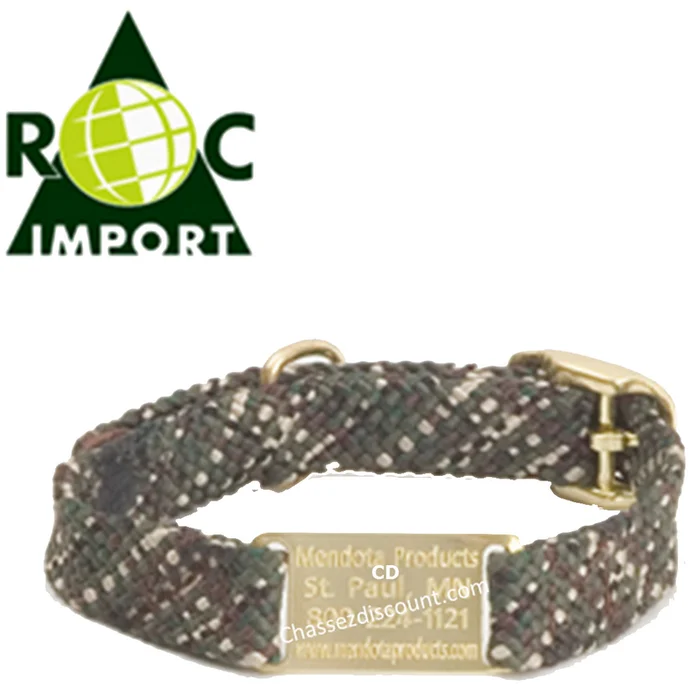 COLLIER AVEC PLAQUE D’IDENTIFICATION ROC IMPORT