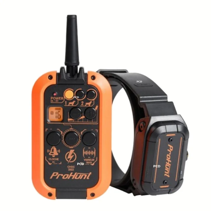 Collier De Dressage Chien Pro Hunt 1000M Noir