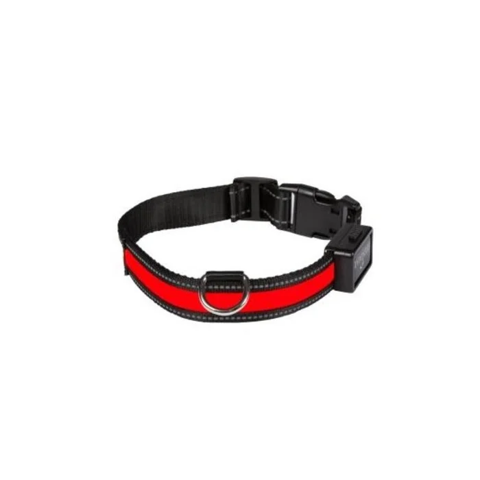 COLLIER LUMINEUX RECHARGEABLE ROUGE