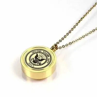 COLLIER MILITAIRE A MOTIF DE L’ARMÉE AMÉRICAINE (OR)