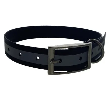 Collier TPU réfléchissant noir