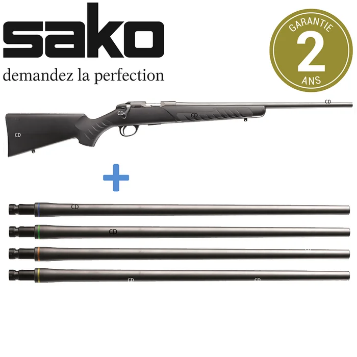 Combo Carabine Sako Quad Synthétique 4 Calibres