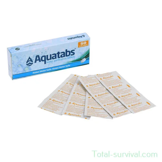 Comprimés de purification d’eau BCB CR216, 50 pièces