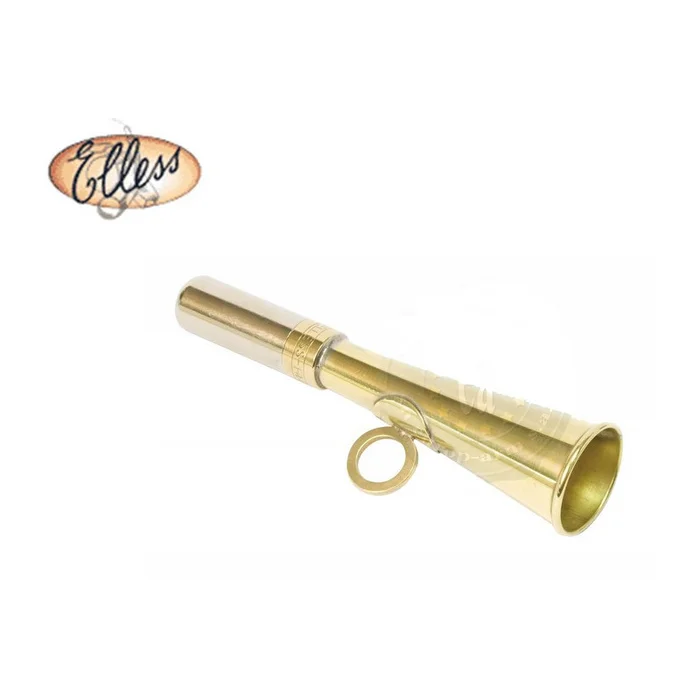 CORNE DE POCHE LAITON POLI 12 CM ELLESS