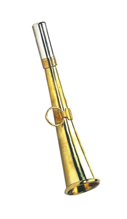 Corne de poche plate 16 cm laiton poli – Elless