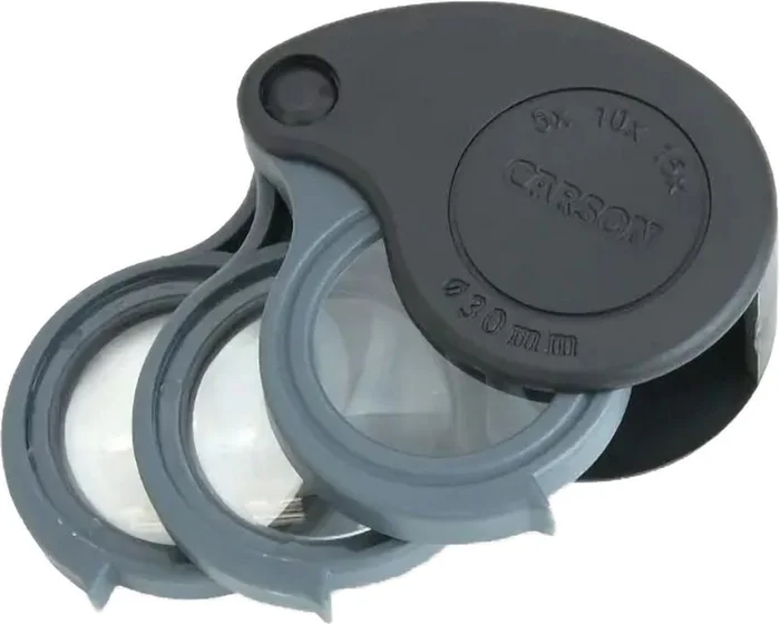 COTV15 – CARSON OPTICS TriView Loupes Pliantes x5 x10 x15