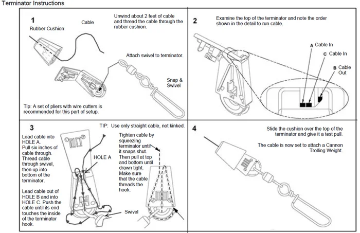 Coupe-fil pour poids ou boule de downrigger Cannon – Image 2