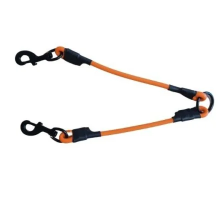 Coupleur pour chien orange fluo