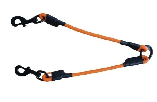 Coupleur pour chien orange fluo