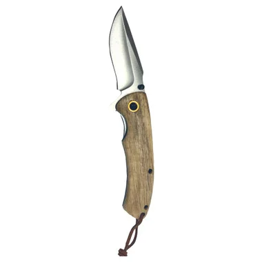 Couteau à manche entièrement en bois