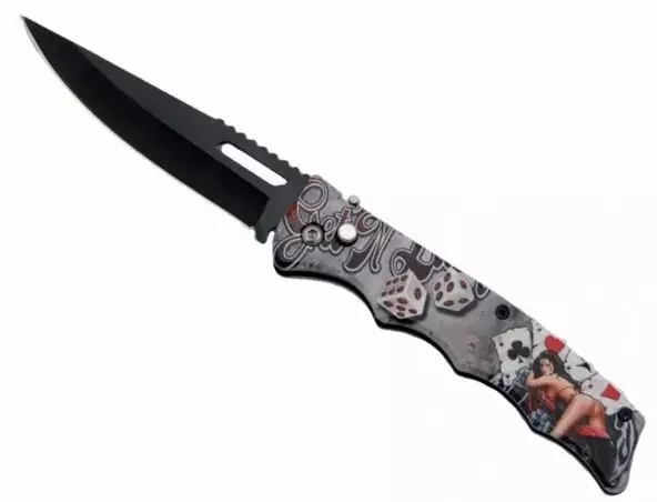Couteau automatique à cran d’arrêt 23cm POKER
