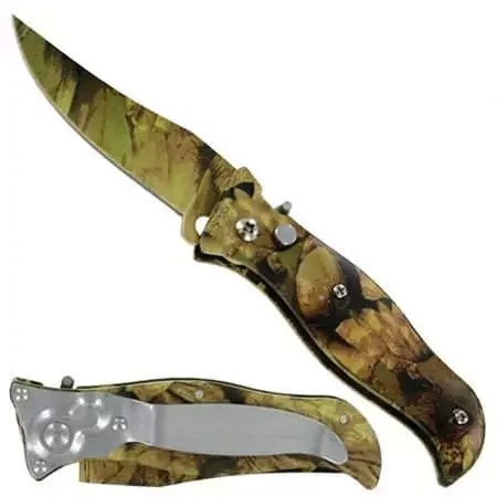 Couteau automatique camouflage