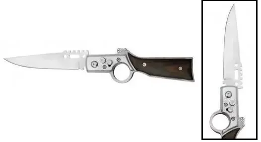 Couteau automatique cran d’arret 21cm – Design fusil