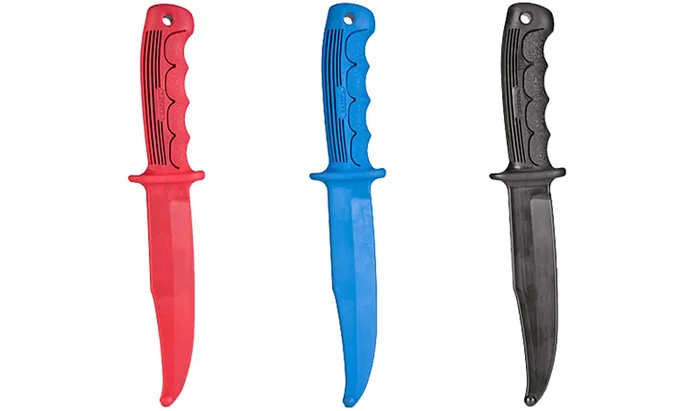 Couteau d’entraînement en polymère flexible Noir