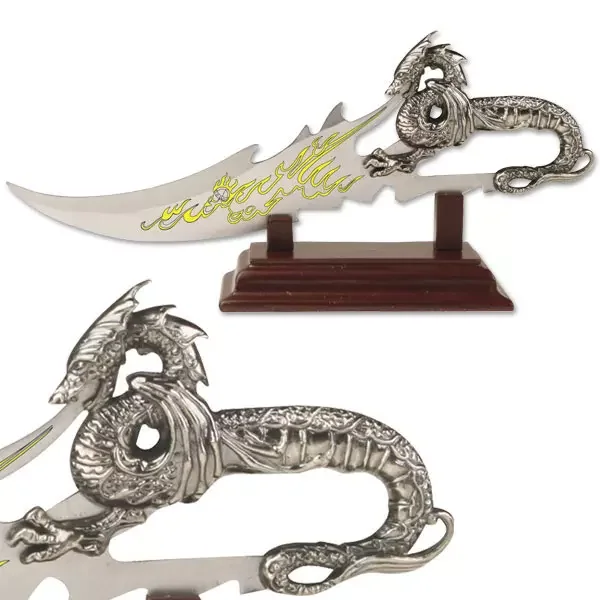 Couteau dague dragon 19cm – fantastique fantasy